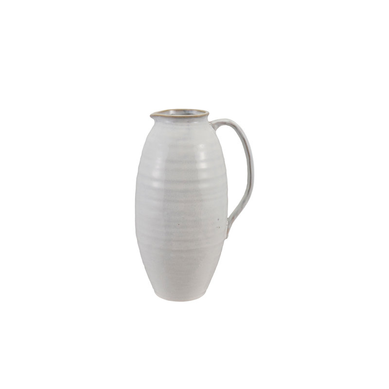 Stoneware Pitcher In Reactive Glaze