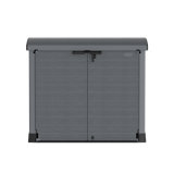 Arc Lid Rattan Horizontal Garbage Shed