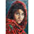 Blue Red Themed Abstract Woman Portrait Patterned Creative Modern Decorative Carpet-1618571510