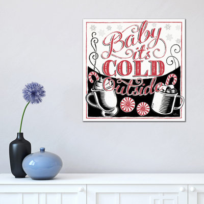 Merry Little Christmas BWR by Janelle Penner - Wrapped Canvas Gallery-Wrapped Canvas Giclée