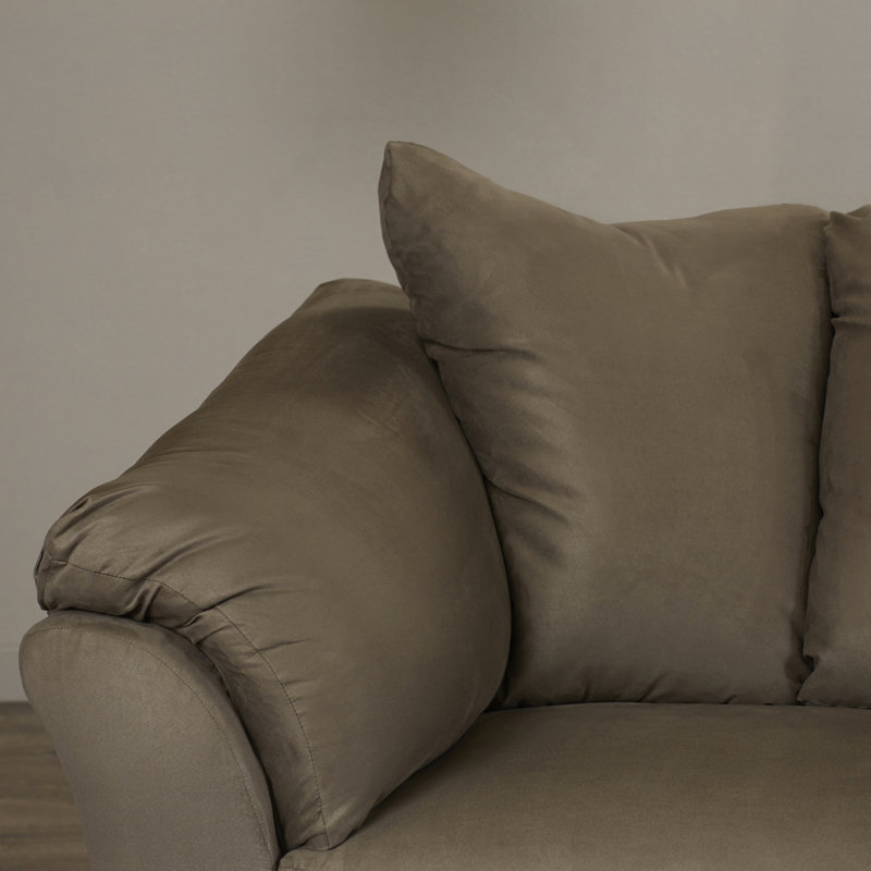 Canapé avec accoudoirs à plateau-coussin Darcy, Pavées, H 37 po x l 89 po x P 38 po