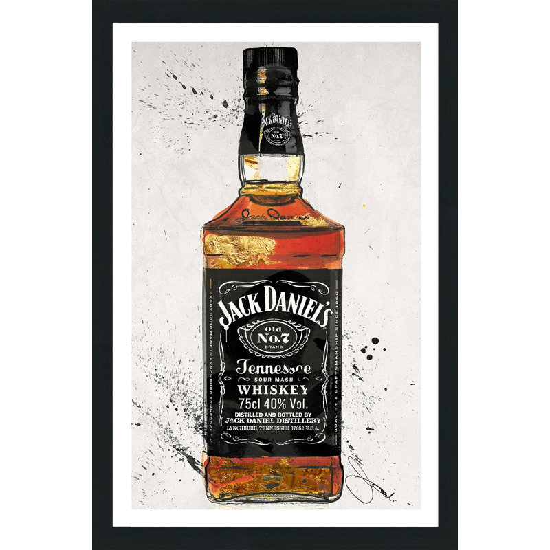 «Jack», impression sur toile, H 39,5 po x l 27,5 po x P 0,75 po, Acrylique avec cadre noir