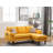 Gouvernour L Shaped Sectional Sofa Chaise with USB Charger & Pillows-113065658-113065653-113065655