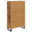  Highboard Black Oak 69.5 X 30 X 115 Cm Engineered Wood-2098400285