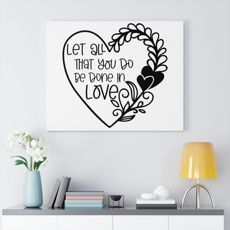 Be Done In Love - Wrapped Canvas Print, 46cm H x 61cm W