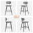 26.75" Leather Counter & Bar Stool with Large Seat and Back-291260608