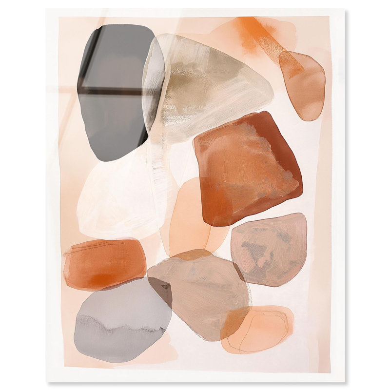 «River Stones II Boho Art» par Art Remedy, H 24 po x l 20 po