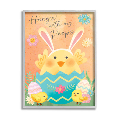" Hangin' With My Peeps Easter Egg Chicks " by ND Art