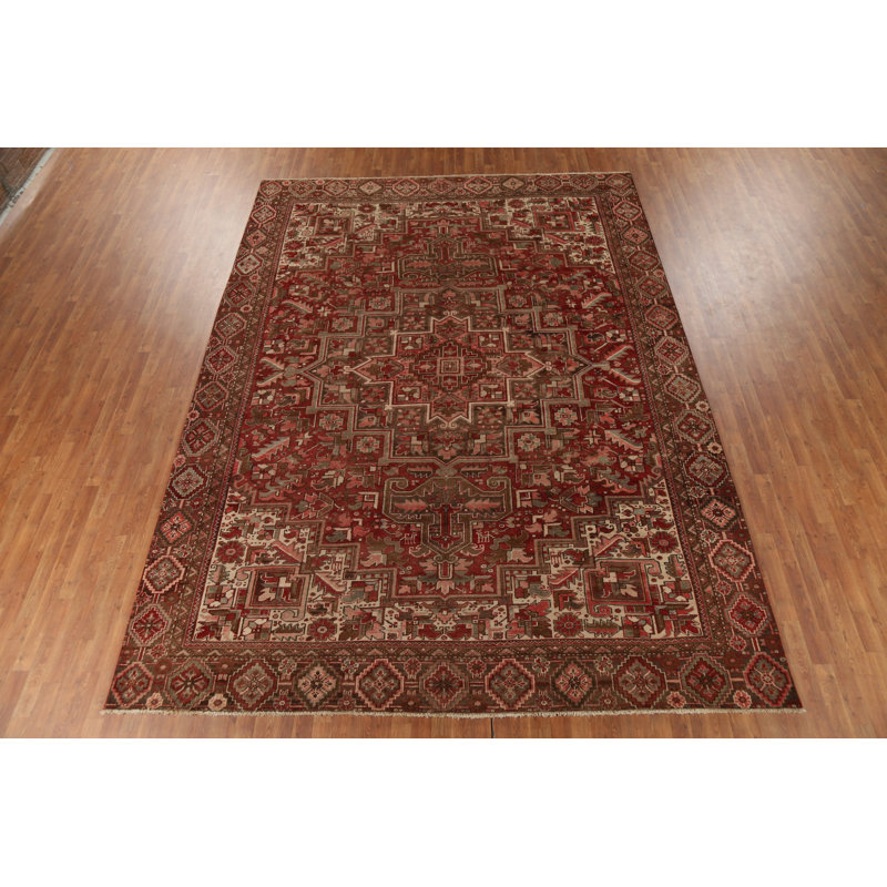 Tapis géométrique rétro 10 x 13