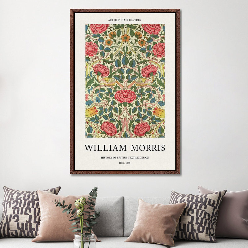 Rose, 1883 - William Morris Poster by William Morris - Gallery-Wrapped Canvas Giclée on Canvas, 101.6 cm H x 66.04 cm W
