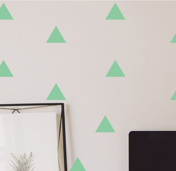 Triangle Glow in Dark Wall Sticker