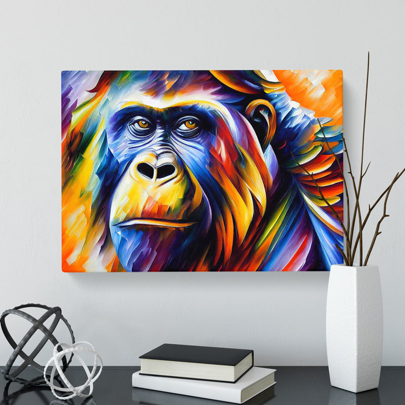 Gorilla Vol.3 Abstract - Wrapped Canvas, 35cm H x 50cm W x 3cm D