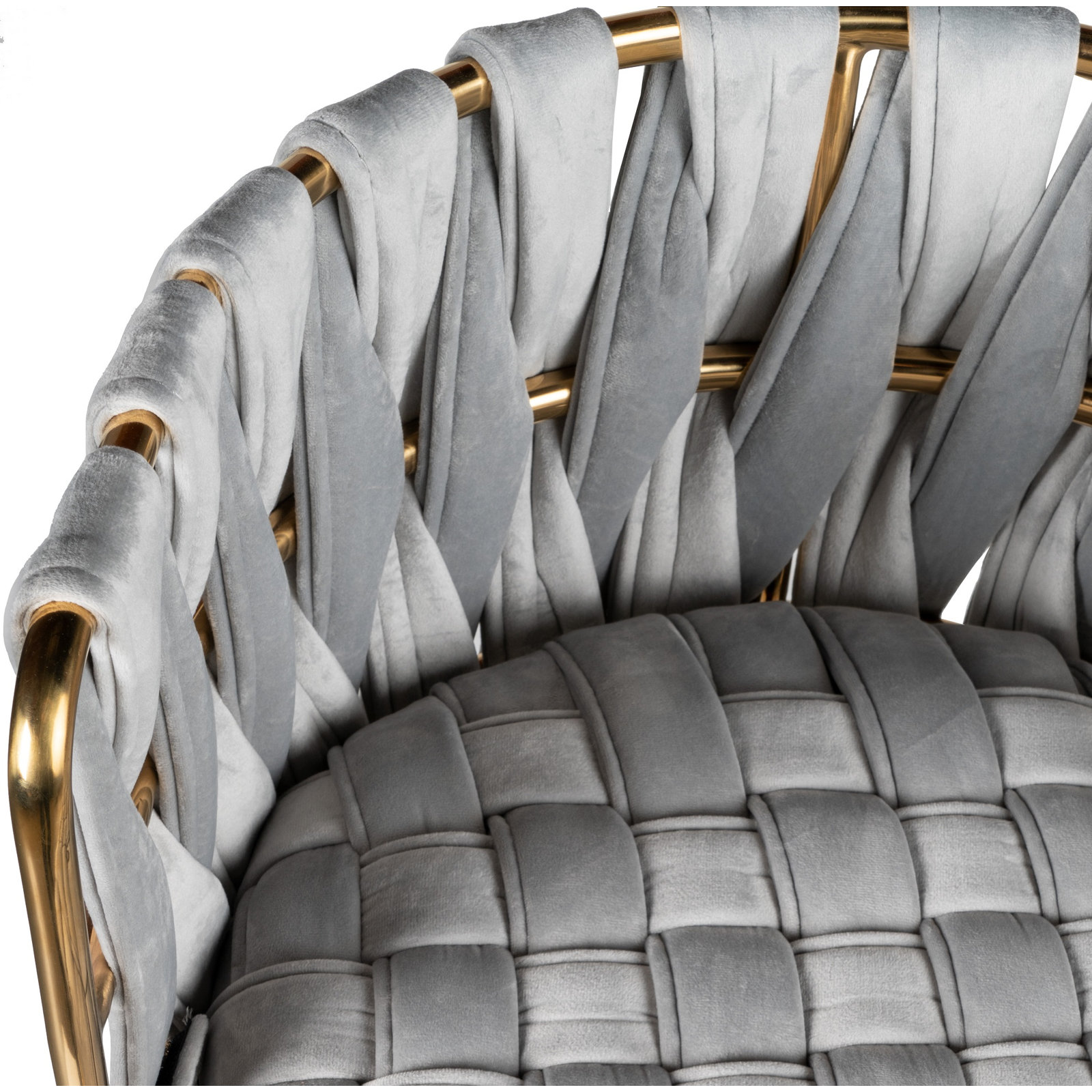 Tyrone 27" Bar Stool, Gold, Gray