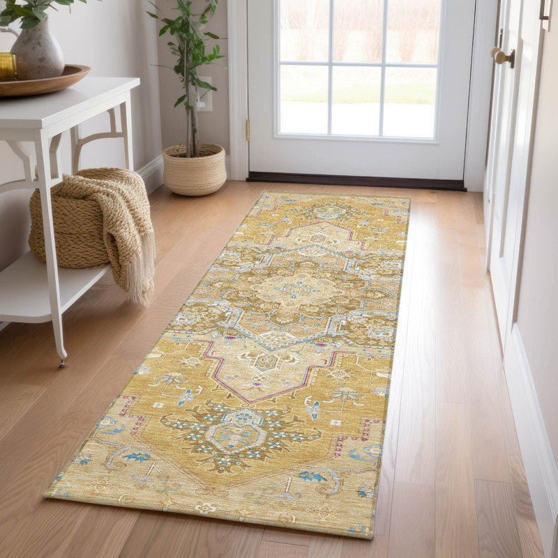 Machine Washable Indoor/Outdoor Chayden ACN1036 Rug, Runner 2'3" x 7'6"