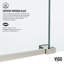 Porte de douche coulissante sans cadre avec verre transparent 3/8 po l 44-48 po x H 74 po Elan-98439056