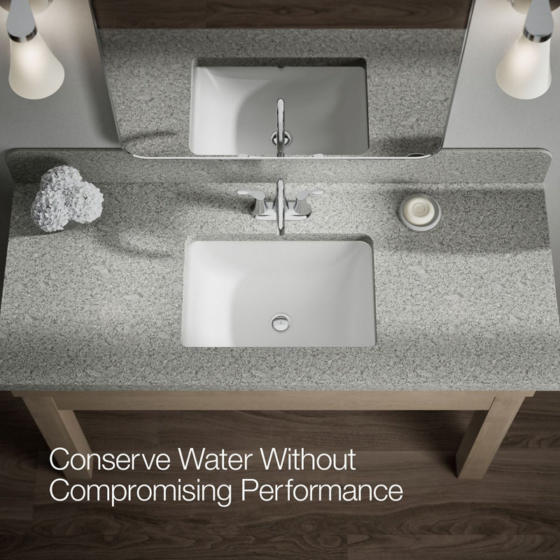 Simplice Centerset Bathroom Sink Faucet, 1.0 Gpm, Silver, 0.5  GPM