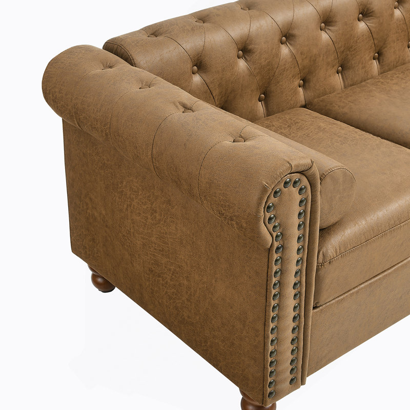Canapé rembourré de salon avec canapé Chesterfield