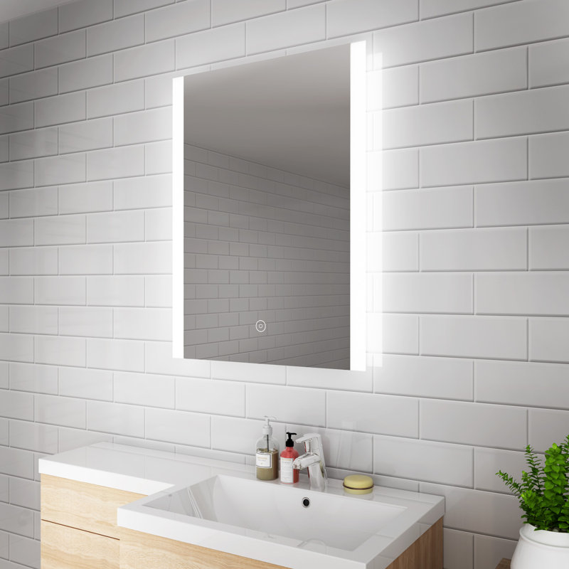 Araujo Flat Wall Mirror, 60cm H x 80cm W