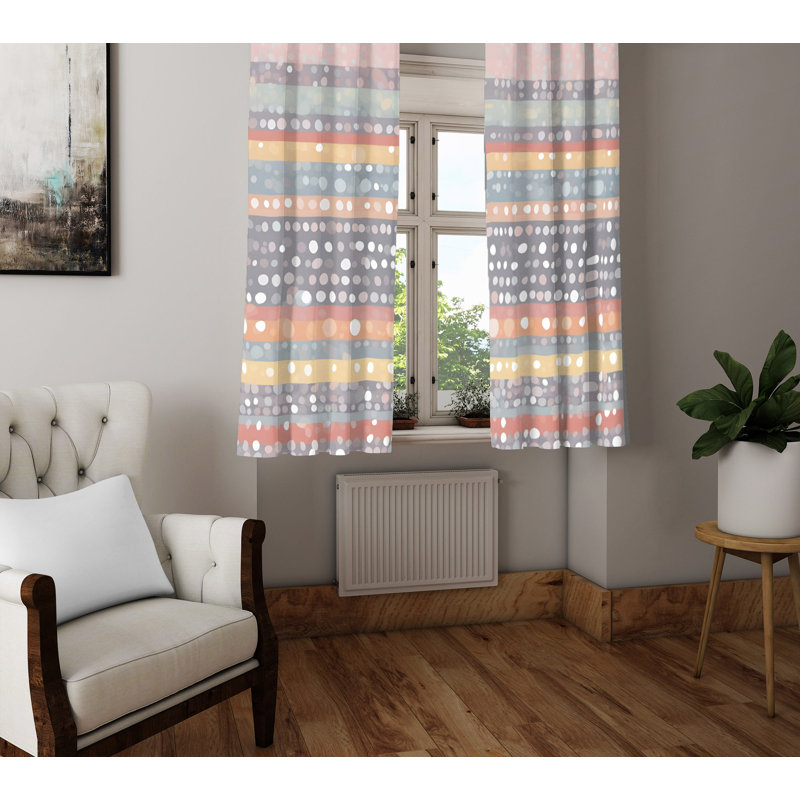 Semi Sheer Curtain Pair, 20" W x 52" L