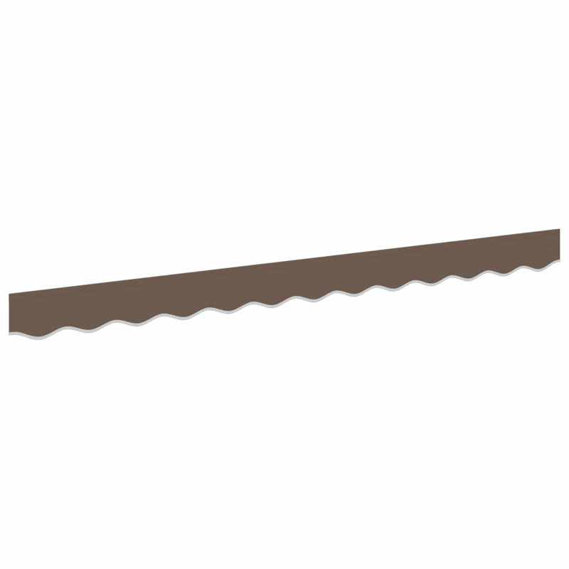 VidaXL Polyester Cover Retractable Fabric Replacement, Solid Colour, Taupe, 481cm W x 20cm D