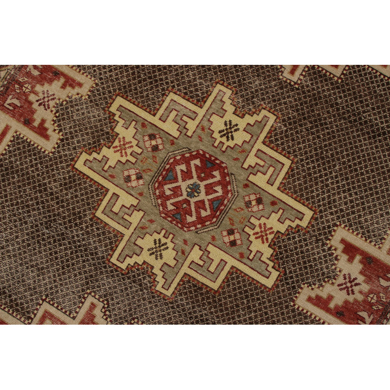 Distressed Homage Hand Knotted Wool Geometric Area Rug, Rectangle 15' x 24'