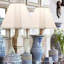 Abat-jour cloche en lin H 11,2 po x l 13 po (ensemble de 2)-97821433