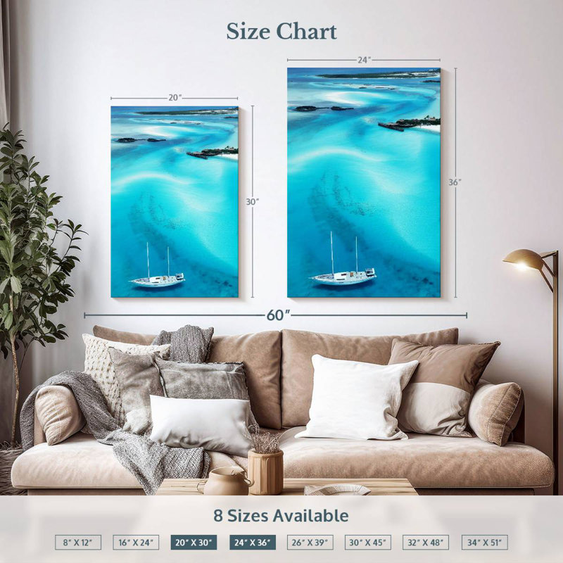 Mehar Bahamas Island Sailboat, 30" H x 20" W