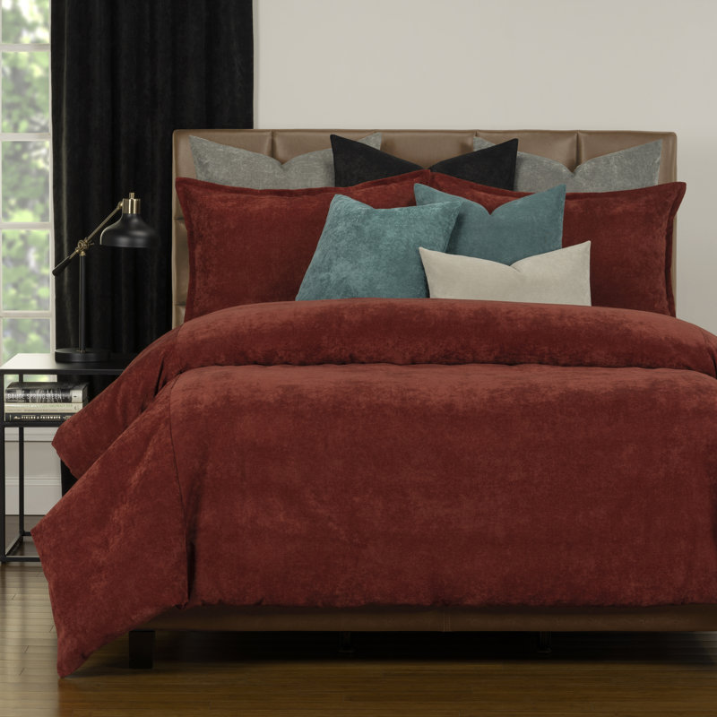 Ensemble de velours mat avec housse de couette et ensemble d'inserts par Siscovers, Bronze