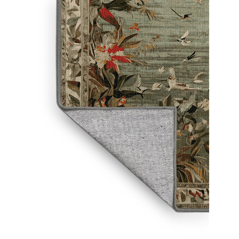 Tapis brun lavable à la machine, Rectangle 8 pi x 12 pi