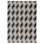 Flatweave Wool Geometric Area Rug in Black And Coffee