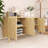 59.80 Inch Wood Sideboard With Hidden Handle-117531131