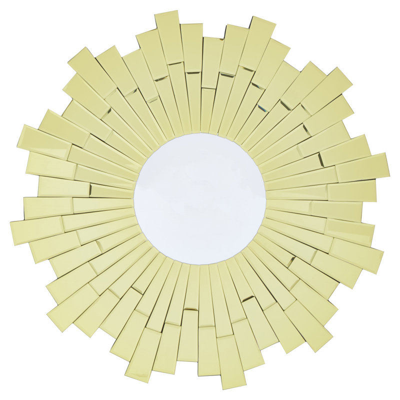 Michele Solid Wood Flat Wall Mirror