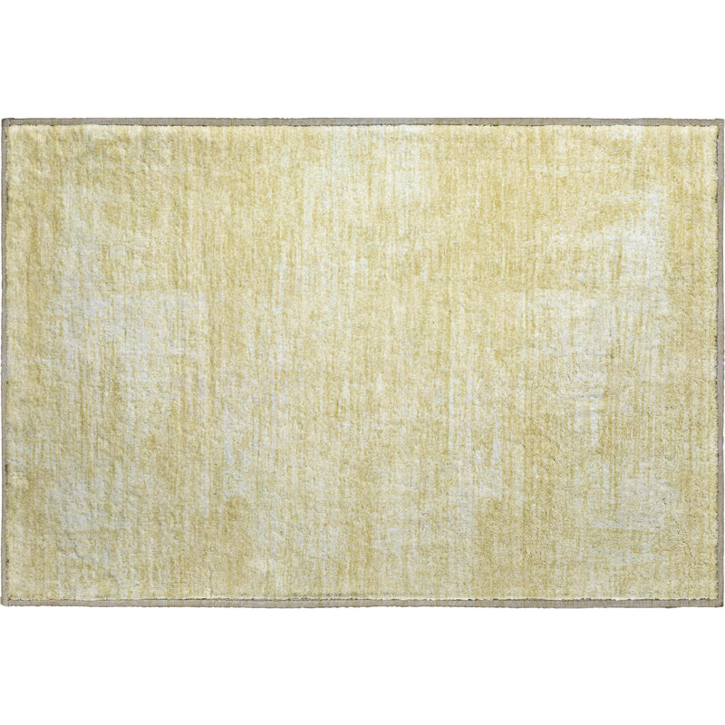 Premium Machine Washable Prisco Wheat Rug, Rectangle 1'8" x 2'6"