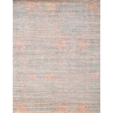 Contemporary One-of-a-Kind Rectangle 6'1" X 9 Hand Knotted Area Rug