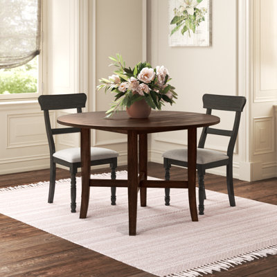 Hussey Round Table, Burnished Dark Oak