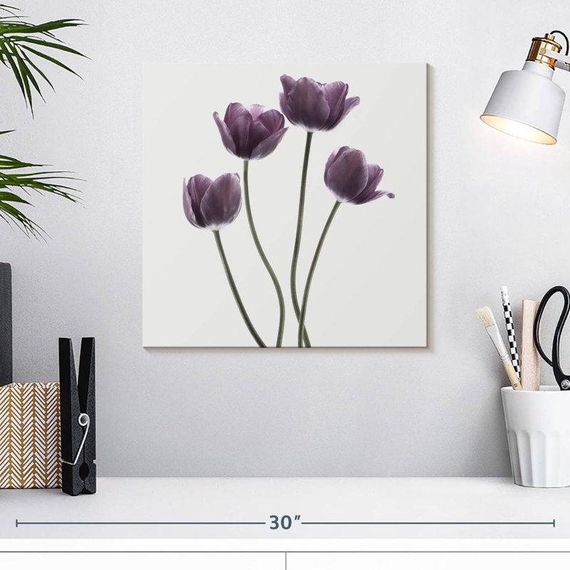 Harnek tulipes mauves, H 16 po x l 16 po