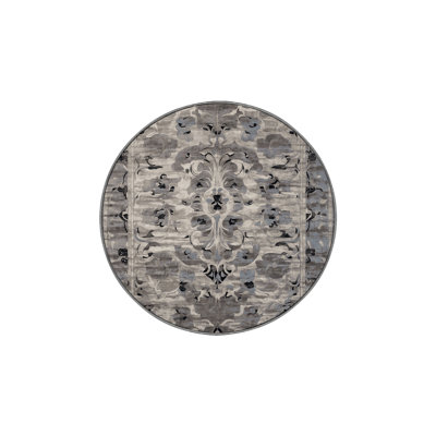 Machine Washable Gray Area Rug