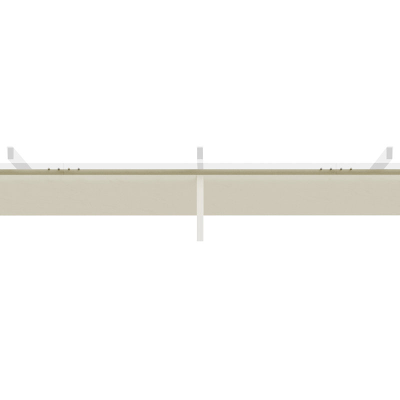 Outsunny Retractable Pergola Shade Cover ONLY, Cream, 6cm H x 350cm W x 260cm D