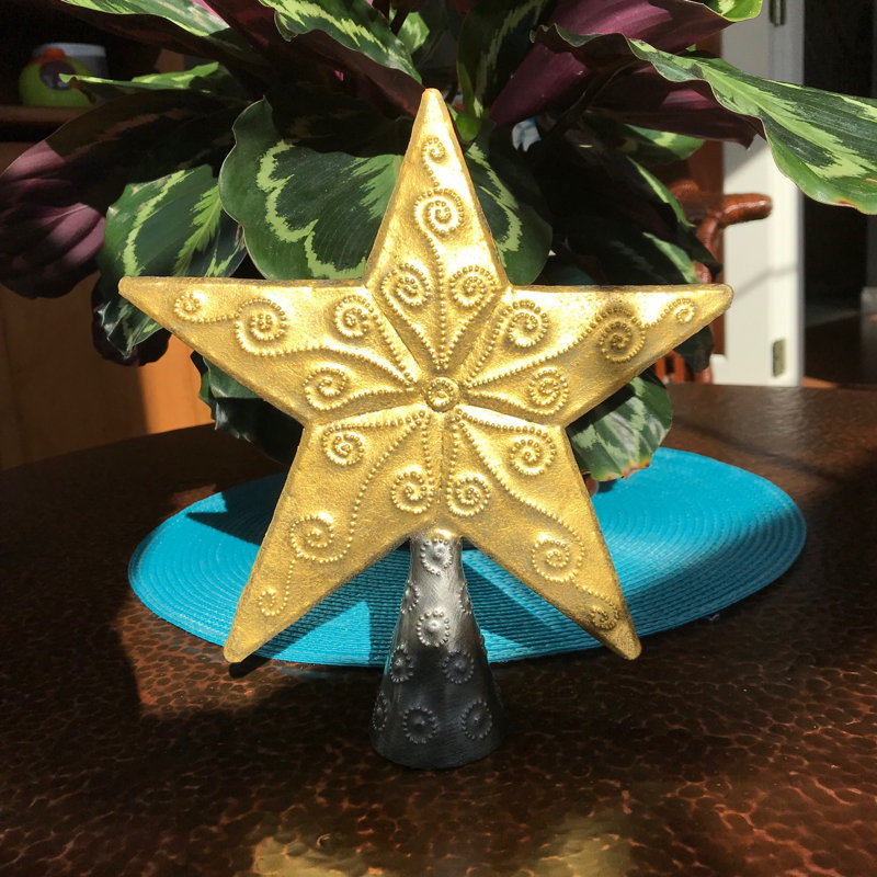 9.5'' Handmade Metal Tree Topper