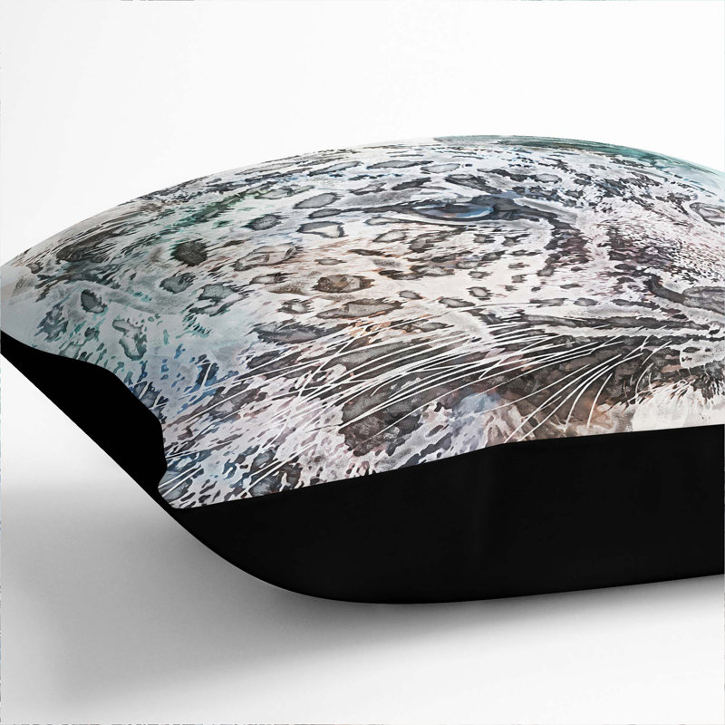 Square Throw Cushion, Black, 55cm H x 55cm W x 20cm D