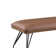 Rotteck Upholstered Bench w/ Curved Steel Legs