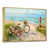 Toile avec cadre flottant or