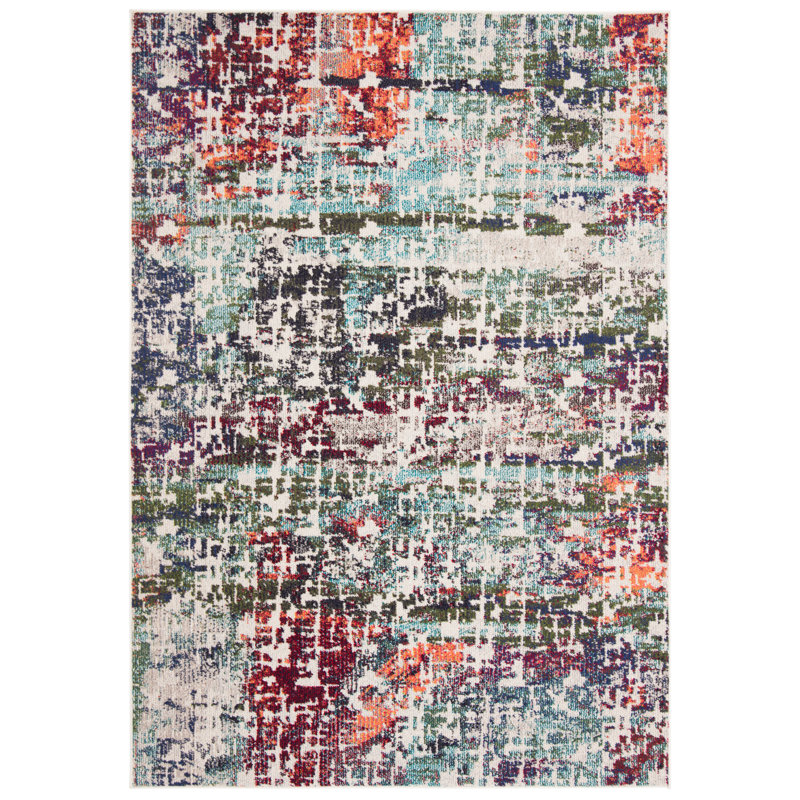 Forney Abstract Hand Woven Area Rug, Rectangle 122 x 183 cm