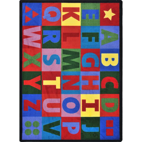 Joy Carpets Oversize Alphabet© Area Rug | Wayfair