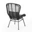 Chaise d'extérieur grise avec structure et doublure en fer Relax
