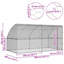  Dog Kennel With Storage Silver Galvanised Steel Pet Enclosure Housing