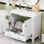 Meuble-lavabo sur pied 36 po avec lavabo en céramique-533808061
