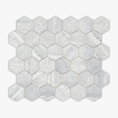 Flusso Honed 2 Inch Hexagon Marble Mosaic