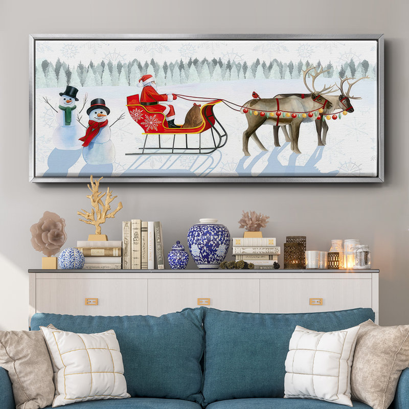 Santa's Snowmen Collection D-, toile encadrée, H 12 po x l 30 po