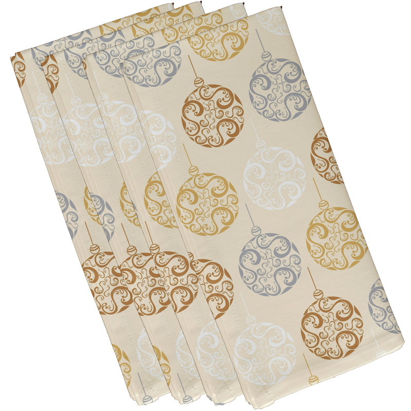 Ensemble de serviettes 22 "Painterly Bulbs, Brun